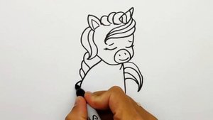 Как нарисовать Единорога. Просто рисуем Милую Единорожку  Рисунки для срисовки #603