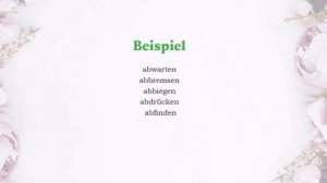 DEUTSCH TIPPS & TRICKS / Vorsilbe ab- / 6 aus 7