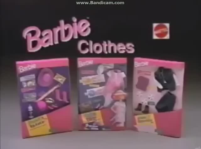 1993 Реклама одежды для куклы Барби Маттел Barbie Custom Clothing