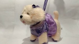 Игрушка мягкая собачка на поводке C43978