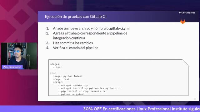 Despliegue de aplicaciones con GitLab CI - Mario García смотреть онлайн