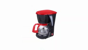 Кофеварка капельная Василиса КВ-600 цвет черный с красным противокапельная система гарантия 1 год