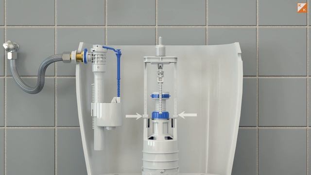 Serwis zaworu w kompakcie WC (wymiana) смотреть онлайн