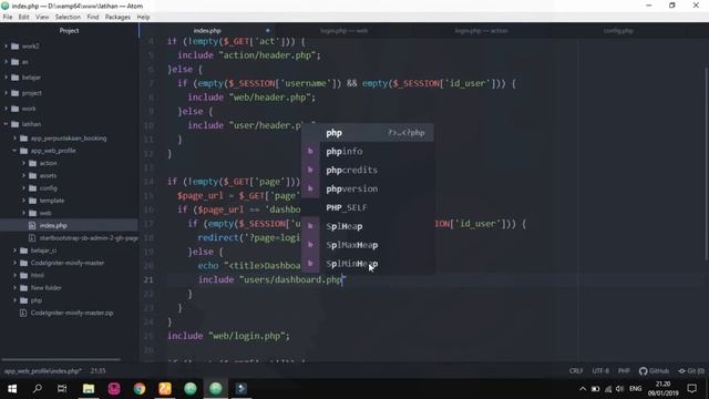 Cara Mudah Membuat Aplikasi Web Company Profile Sederhana di PHP - Bagian 4 Proses Login & Logout смотреть онлайн