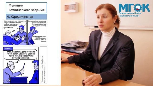 Видеолекция Оформление технического задания