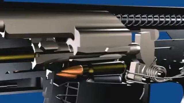 Автомат Калашникова работа частей механизмов -  принцип работы автоматики