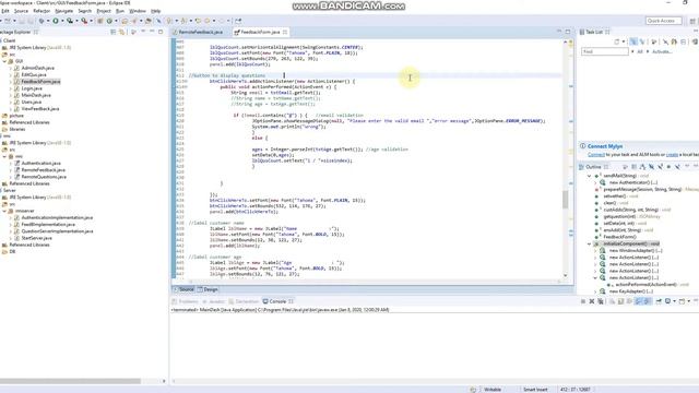 Java RMI Feedback System смотреть онлайн