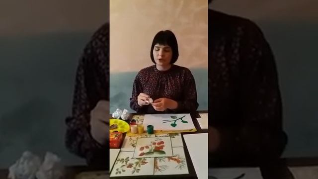 Нетрадиционная техника рисования мятой бумагой «Веточка сирени»для детей 5-7 лет смотреть онлайн
