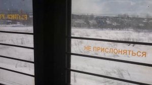 ЭД4М, звуки разгона электропоезда, Ярославское направление, зимние виды.
