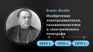 Борис Якоби. Изобретение электродвигателя, гальванопластики и электрического телеграфа