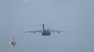 Royal Canada Air Force C-17 Departure from The Rock of Gibraltar 10 March 2024