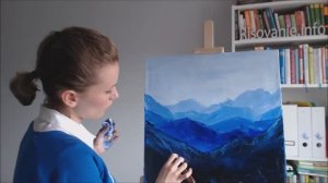 Как написать горы маслом и мастихином