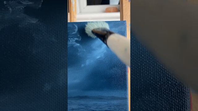 Dark Night On The Water Oil Painting #darkaesthetic #oceanart #oilpainting #artwork смотреть онлайн