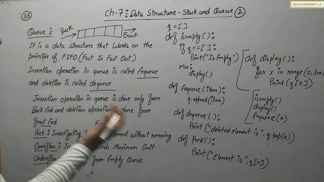 Data Structure - Stack and Queue | Class 12 Computer Science with Python (Video 35)