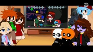 FNF reacts to the Shaggy Mod (Week 2) || Icey Flames || Part 2 ||