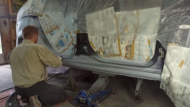 Часть 5-я! Подготовка грунта к покраске,нанесение антигравия Реофлекс!?? смотреть онлайн