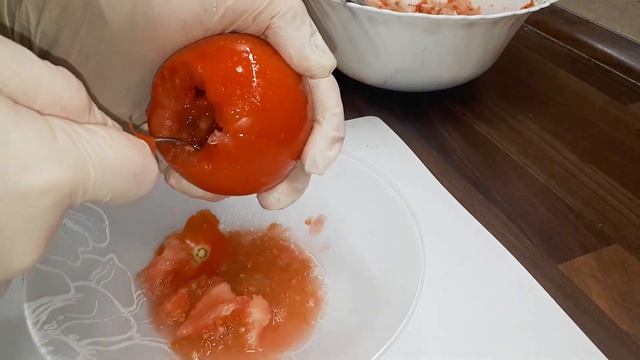 ВСЕ БУДУТ В ВОСТОРГЕ! Фаршированные помидоры в духовке! Вкусно и просто! смотреть онлайн