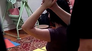 Обучение тайскому массажу в группе. Приемы в сидячей позе. Обучение в группе.