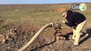 ✅Артезианская скважина с самоизливом 50 кубов в час. Чистая вода при бурении скважины на воду.