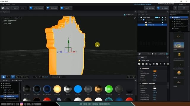 Apply textures in Element 3D in single click | After Effects tutorial смотреть онлайн