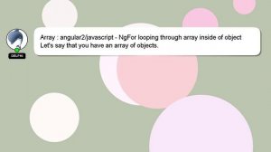 Array : angular2/javascript - NgFor looping through array inside of object