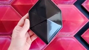 Плитка черепаха красного и черного цвета ручной работы от Лайн Керамик