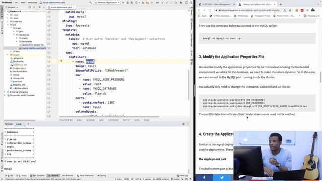 FleetMS Part 54 - Deploy FleetMS + MySQL Database to Kubernetes смотреть онлайн