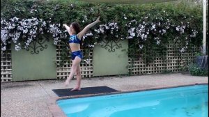 Pool leotard|fashion show|Shakyla's Gymnastics