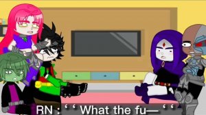 Teen Titians Go react to Robins future as Five Hargreeves || Original? || Part 1/? || First Video