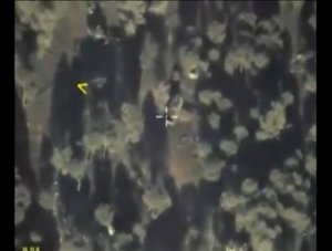 Нанесение авиаудара по скоплению военной техники бандформирования ИГИЛ