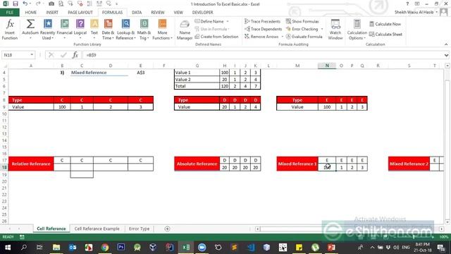 Excel Course. Class -4, Part -1