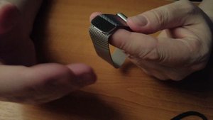 Apple Watch SE 44 mm. Сторонний ремешок. Миланская петля. #AppleWatch #ремешок  #петля #Apple #часы