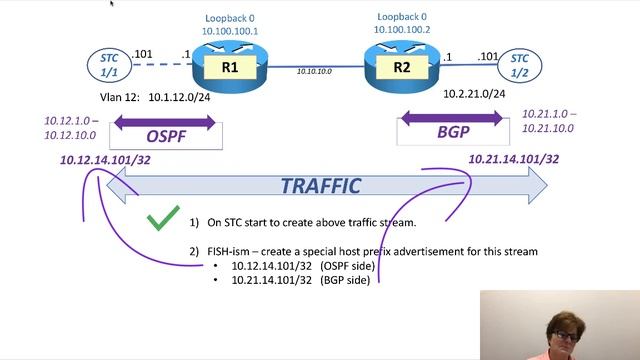Configuring Spirent Test Center to Send Traffic from Advertised Prefixes смотреть онлайн