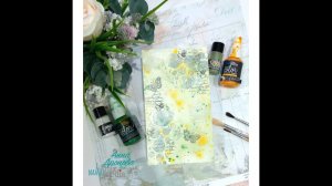 Мастер класс  Создание фона для открытки Брызги лета