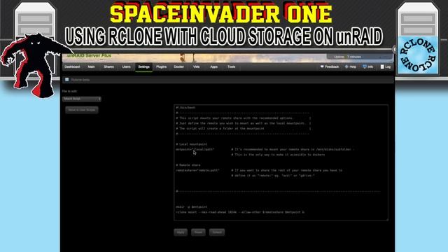 How to use rclone in unRAID Copy sync and encrypt files to the cloud. Even stream media смотреть онлайн