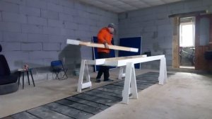 САМОДЕЛЬНЫЙ ТЕННИСНЫЙ СТОЛ в гараж. Сборка 2 минуты??? diy tennis table.