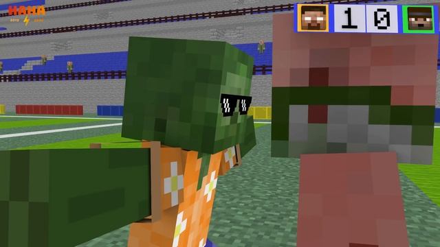 Monster School : Kung Fu Football (Bad Monster vs Good Monster) - Minecraft Animation смотреть онлайн