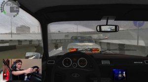 Взял ЖИГУ деда и дернул РУЧНИК! - CITY CAR DRIVING с РУЛЕМ!!