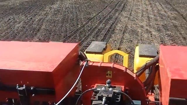 Посев подсолнечника пропашной сеялкой точного высева MaterMacc МС 8200 с внесением удобрений