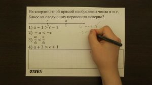 На координатной прямой изображены ... | ОГЭ 2017 | ЗАДАНИЕ 2 | ШКОЛА ПИФАГОРА