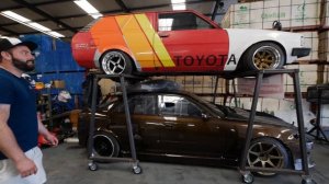 Stanced Toyota Soarer + 180sx | 10+ projects in an Irish warehouse!