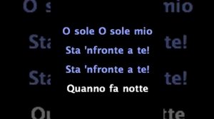 Pavarotti - O sole mio (karaoke)
