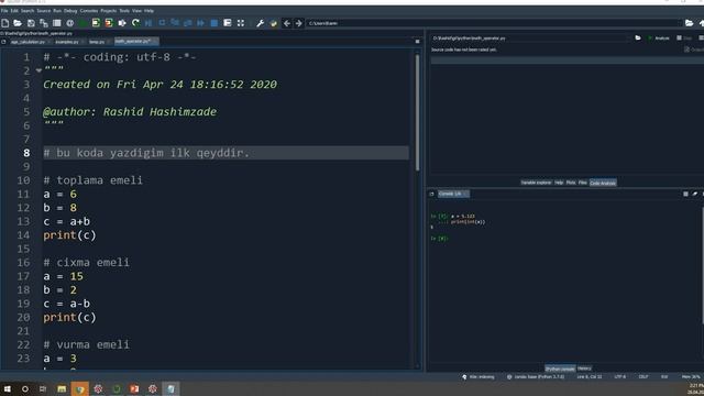 python-3(Comments, Basic Data Types, Math Operators)