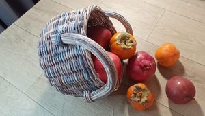 МК. Круглая Корзина "Обшарпэ" из бумажной лозы. Ручки. Часть 2. #81(2)