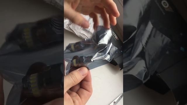 Распаковка светодиодных ламп 12В 6500К W21/5W с Aliexpress смотреть онлайн