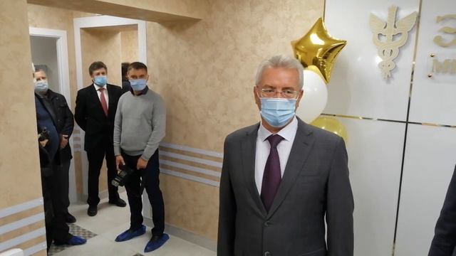 Белозерцев открыл детский медцентр