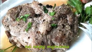 Мясо на пару окорок.