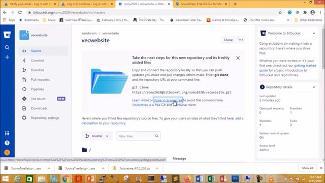 VC02 - Version Control - Bitbucket Repository Creation and Clone | # Tamil смотреть онлайн