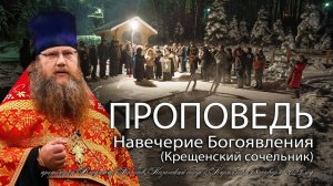 ПРОПОВЕДЬ. На́вечерие Богоявления (Крещенский сочельник), прот. Владимир Колосов, 2023.