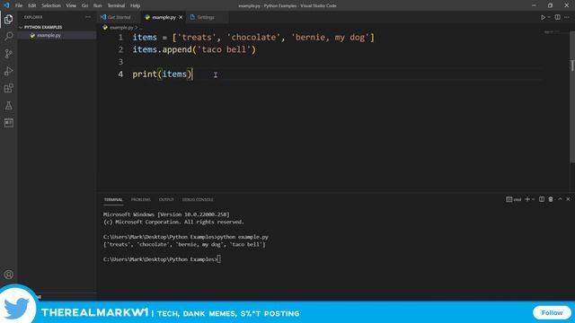 Append - Python List Methods